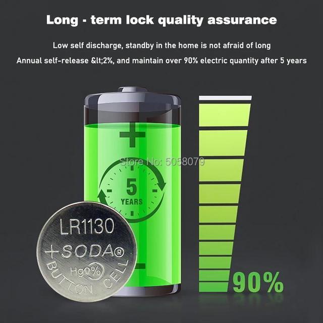 Alt view image 6 of 6 - 20PCS 1.55V AG10 LR1130 Alkaline Cell Coin Battery AG 10 SR54 189 389 SR1130 L1131 G10A Button Batteries For Watches Toys