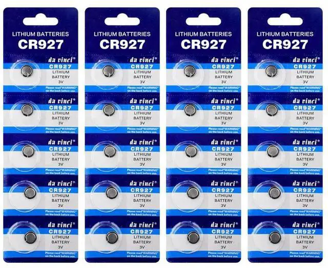 Alt view image 6 of 6 - 20x 3V Lithium Button/Coin Cell Battery CR927 927 DL927 BR927 ECR927 5011LC 3V Button Battery CR927 DL927 BR927 5011LC LM927