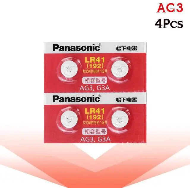 Alt view image 6 of 6 - 4pcs LR41 Button Cell Batteries  SR41 AG3 G3A L736 192 392A Zn/MnO2 1.5V Lithium Coin Batteries