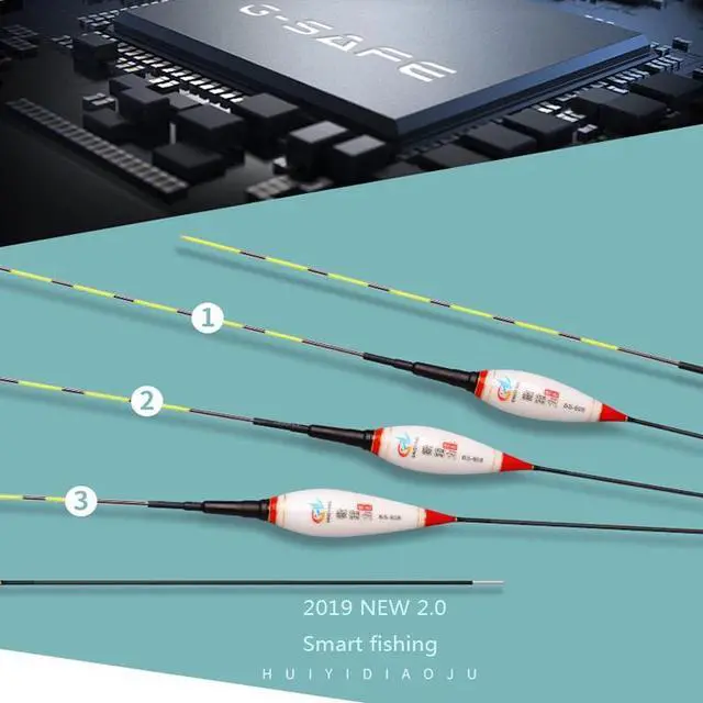 Alt view image 6 of 6 - Gravity sensor Fishing Float Light  Night Luminous Fishing Floats Automatically Remind Fishing Float With Button Battery CR425