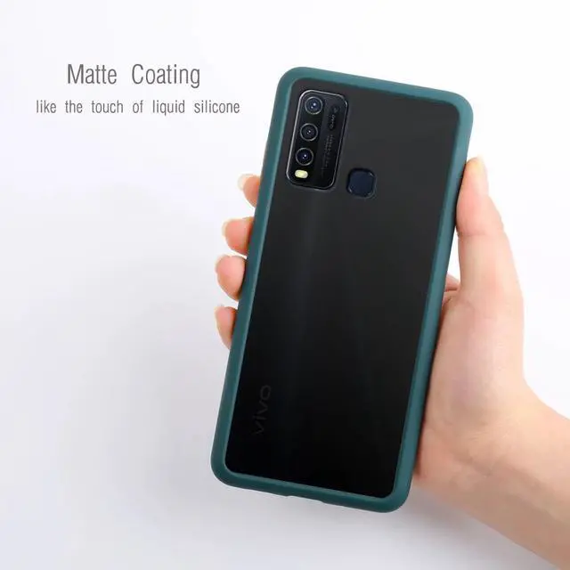 Alt view image 2 of 6 - Acrylic Phone Case for VIVO Y50 Y20 I Y30 Y95 Y93 Y19 PC Transparent Back Cover For VIVO V15 Pro V17 V19 V20 SE Anti Knock Case