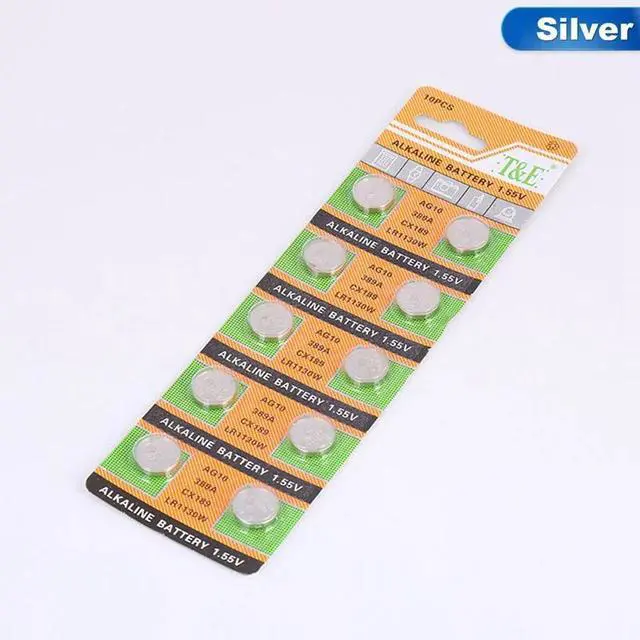 Alt view image 5 of 6 - 10PCS/LOT AG10 LR1130 LR1131 389 Button Battery Bicycle Valve Lamp Nozzle Lamp Universal Electronic Computer Battery