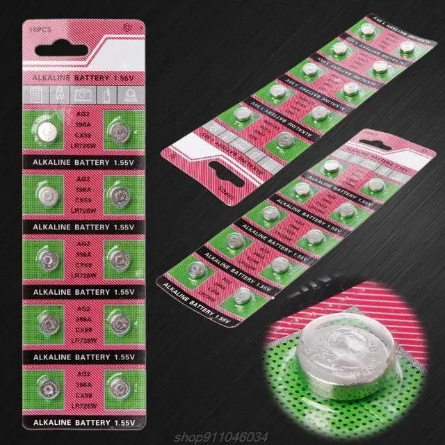 Main image of 10PCS Alkaline Batteries AG2 G2 396A LR726 SR726W GP397 1164SO SR59W Coin Button Cell Watch Toys Clocks  D14 20 Dropshipping