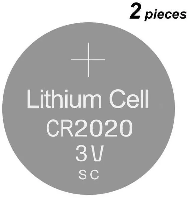 Main image of Lithium Button Battery Coin Cell Batteries CR2020 3V 2 Pieces Watch Cells CR 2020 for Writing/Drawing/Handwriting Tablet