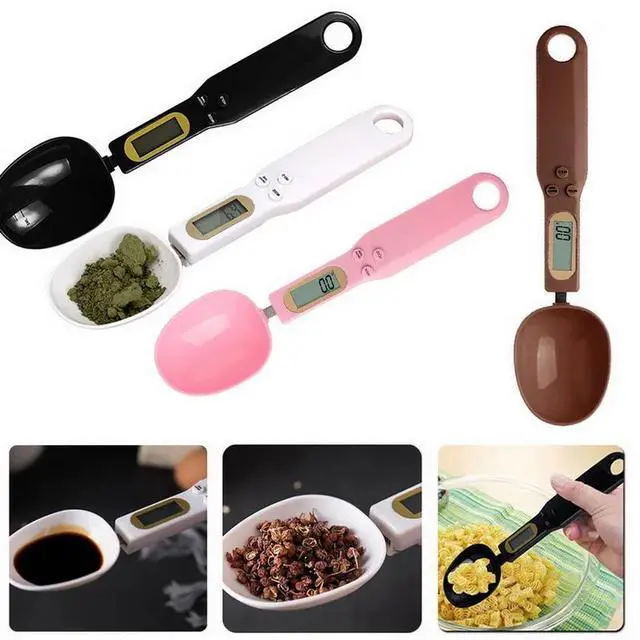 Main image of 500g/0.1g Coffee Tea Digital Electronic Scale Kitchen Measuring Spoon Weighing Device LCD Display Household Scale