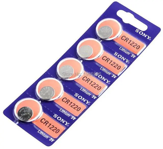 Alt view image 5 of 6 - 10pcs/lot For Sony CR1220 Button Cell Battery For Watch Car Remote Key cr 1220 ECR1220 GPCR1220 3v Lithium Batteries