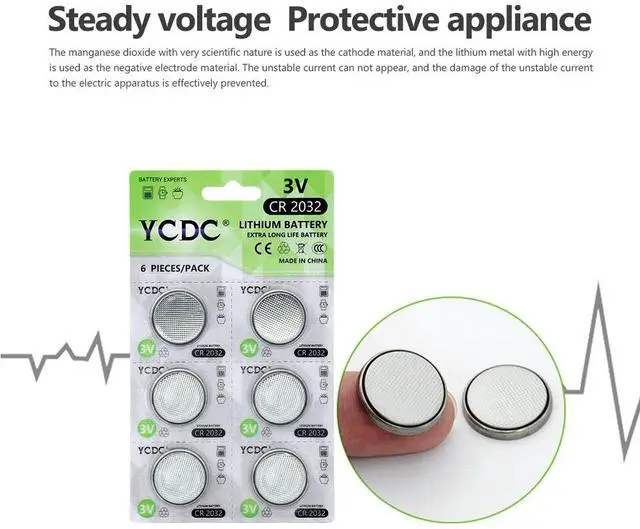 Alt view image 3 of 6 - 12PCS/2cards CR2032 DL2032 CR 2032 KCR2032 5004LC ECR2032 Button Cell Coin 3V Lithium Battery For Watch Pedometer LED Light