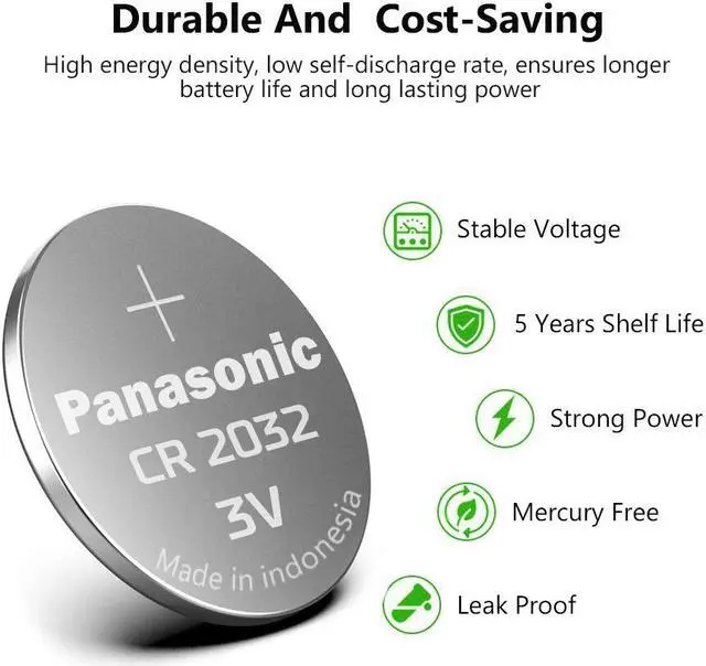 Alt view image 4 of 6 - 5pcs  brand  battery cr2032 3v button cell coin batteries for watch computer toy remote control cr 2032