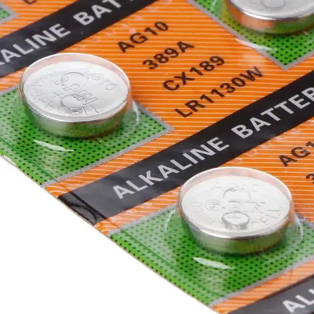 Alt view image 5 of 6 - Button Coin Cell Battery AG10 1.5V Watch Batteries SR54 389 189 LR1130 SR1130 Toys Control Remote 10PCS