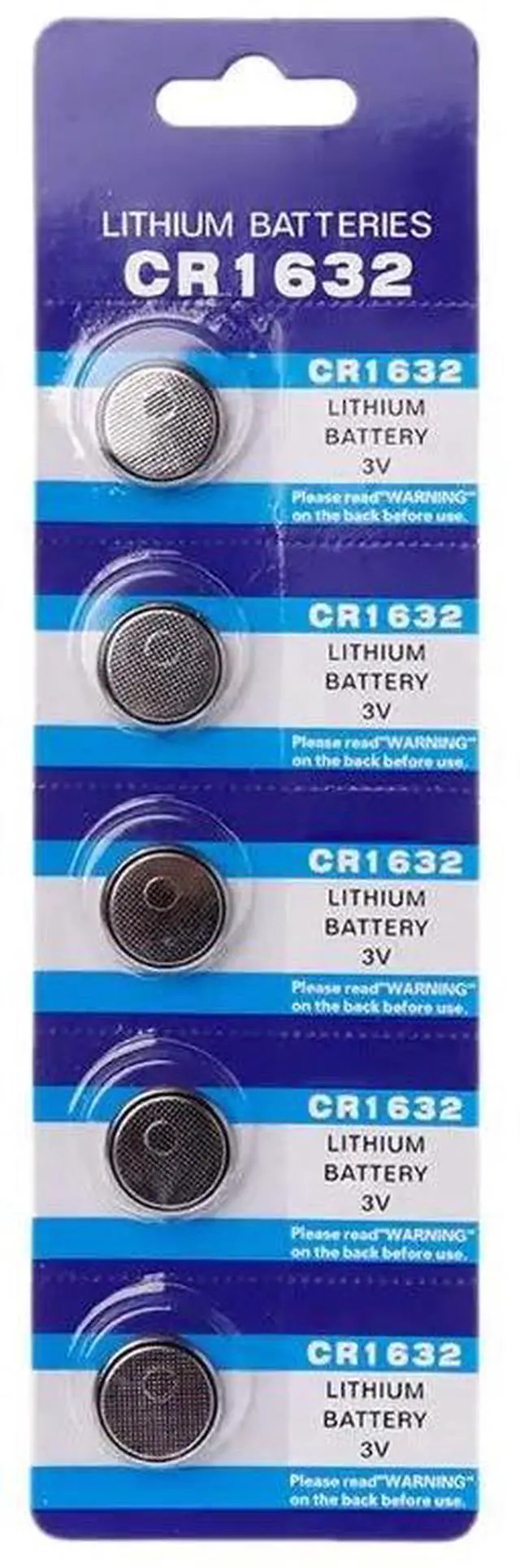 Alt view image 4 of 6 - 5PCS Button Battery CR1632 Lithium Coin Cell Batteries 3V LM1632 BR1632 ECR1632 CR 1632 Electronic Watch Toy Remote 090F