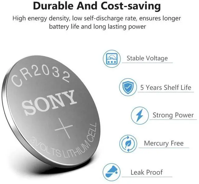 Alt view image 3 of 6 - 2020  5pcs CR2032 Lithium Button Coin Cell Batteries 3V CR 2032 DL2032 ECR2032 BR2032 Battery For Watch Electronic Remote