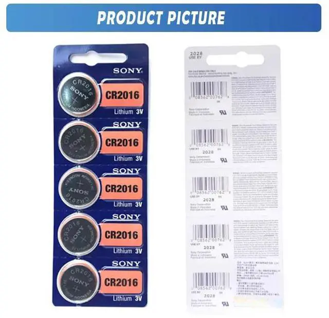Alt view image 5 of 6 - 10pcs FOR SONY CR2016 Button Batteries 3V CR 2016 LM2016 BR2016 DL2016 Cell Coin Lithium Battery For Watch Electronic Toy Remote