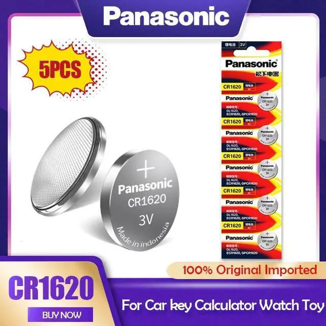Main image of 5PCS  CR1620 CR 1620 3V Lithium Batteries Button Cell Coin ECR1620 LM1620 DL1620 BR1620 KCR1620 5009LC For Toy Car Key