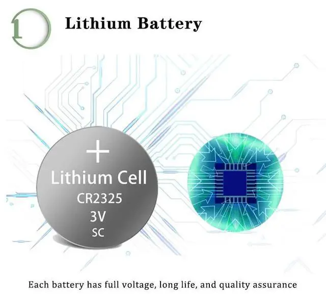 Alt view image 3 of 6 - 5Pcs/Lot PKCELL CR2325 3V BR2325 ECR2325 CR 2325 Lithium Battery Button Cell Batteries