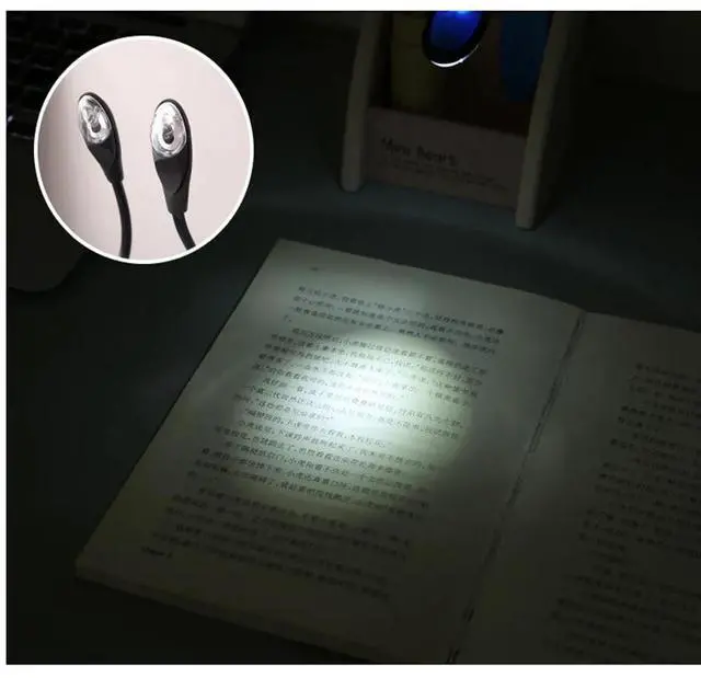 Alt view image 6 of 6 - Fine Convenient Portable Travel Book Reading Light Lamp Mini Led Clip Booklight  For Travel Bedroom Book Reader Christmas Gifts
