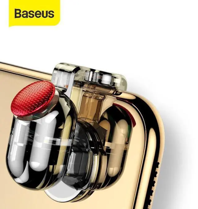 Main image of Baseus Game pad Trigger Mobile Phone Games Shooter Controller L1 R1 Fire Button Handle For PUBG/Rules of Survival/Knives Out