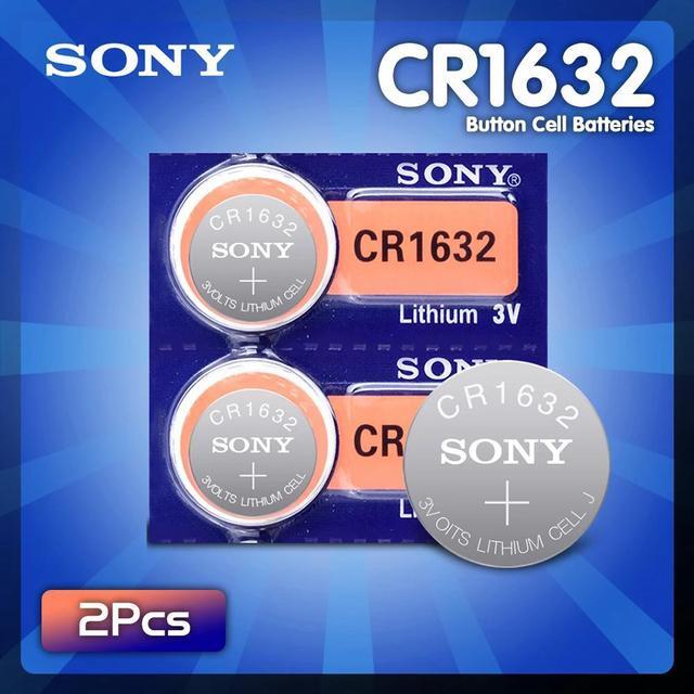 Main image of 2Pcs  battery for Sony cr1632 3v button cell coin batteries for watch computer ECR1632 cr 1632 Lithium Batteries