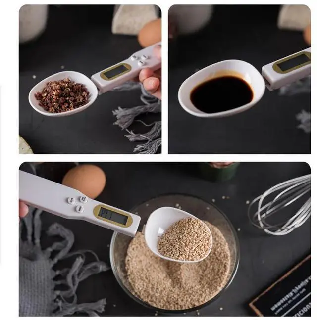 Alt view image 6 of 6 - 500g/0.1g Coffee Tea Digital Electronic Scale Kitchen Measuring Spoon Weighing Device LCD Display Household Scale