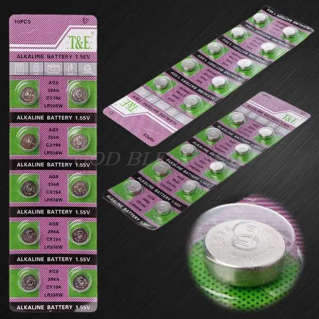 Alt view image 2 of 6 - 10PCS Alkaline Battery AG9 1.55V Button Coin Cell Watch Batteries LR936 394 SR936SW 194 V394 Control Remote Drop Shipping