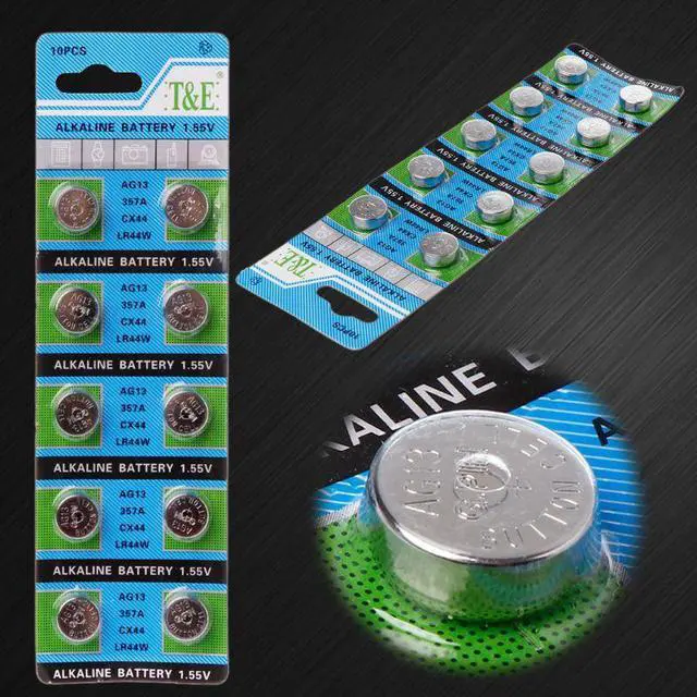 Main image of 10pcs 30mAh 1.55V AG13 LR44 L1154 RW82 RW42 SR1154 SP76 pila SR44 Button Batteries For Watch Toys Remote etc Cell Coin Battery