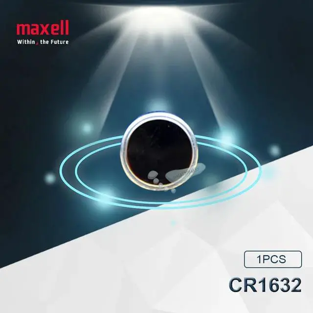 Alt view image 3 of 5 - 5pc Maxell cr1632 3v button cell coin lithium batteries for watch car toy BR1632 ECR1632 DL1632 KCR1632 LM1632 KL1632