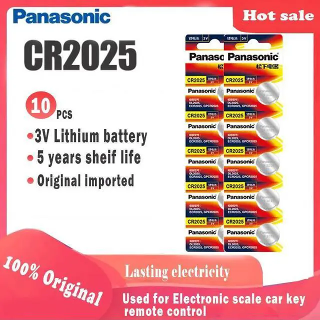 Main image of 10pcs  cr2025 Button Cell Batteries For digital camera camcorder Watch Calculator Weight Scale 3V Lithium cell