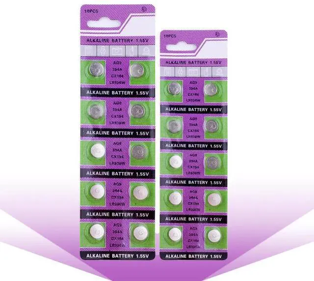 Alt view image 2 of 6 - 10-pcs/pack AG9 LR936 394 Button Batteries SR936 194 Cell Coin Alkaline Battery 1.55V SR936SW CX194 For Watch Toys Remote