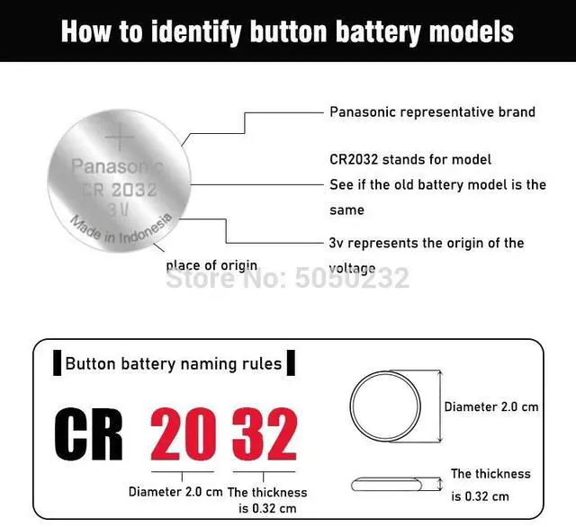 Alt view image 3 of 6 - 2020 Promotion Sale 15pcs 3V CR2032 CR 2032 Watch Clock Batteries Button Coins Pilas Calculator Lithium Battery