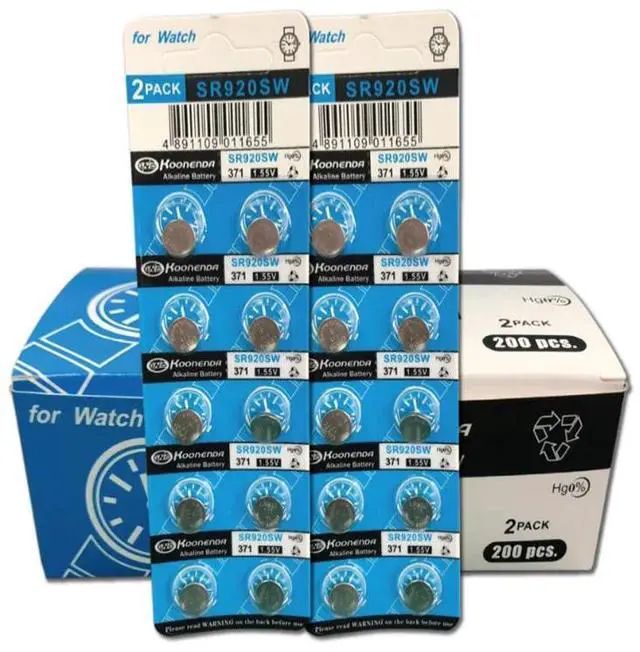 Main image of 10PCS Alkaline Battery AG6 1.55V Button Coin Cell 371  LR920 SR927 171  L921  Watch Batteries