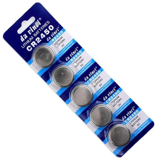 Alt view image 2 of 4 - 5pcs CR2450 button cell coin battery 2450 ECR2450 KCR2450 5029LC LM2450 3V lithium Battery For Watch Electronic Devices