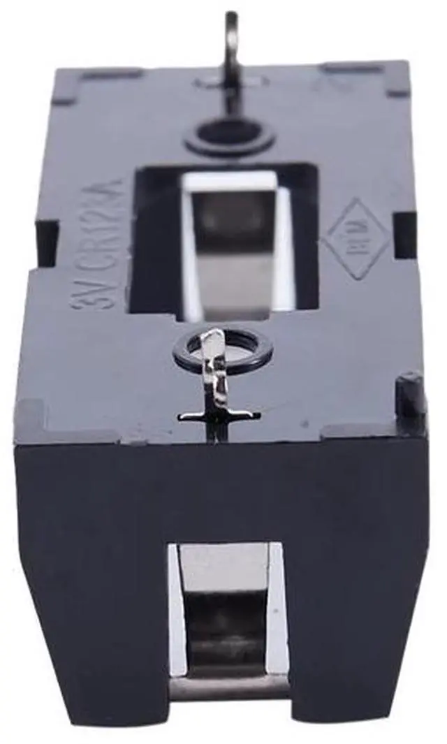 Alt view image 3 of 6 - Plastic Shell 3V CR123A Button Cell Battery Sockets Holder Case Black