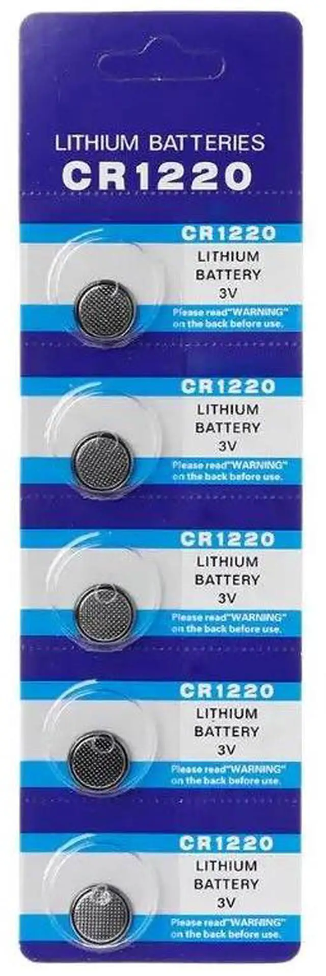 Alt view image 6 of 6 - 10PCS Button Battery CR1220 Lithium Coin Cell Batteries 1.55V DL1220 BR1220 LM1220 CR 1220 Electronic Watch Toy Remote