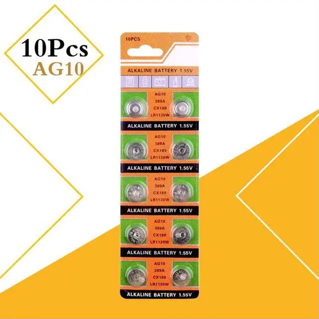 Main image of AG10 10pcs/pack SR1130 Button Batteries 189 LR1130  LR54 Cell Coin Alkaline Battery 1.55V SR54 389 189 For Watch Toys Remote