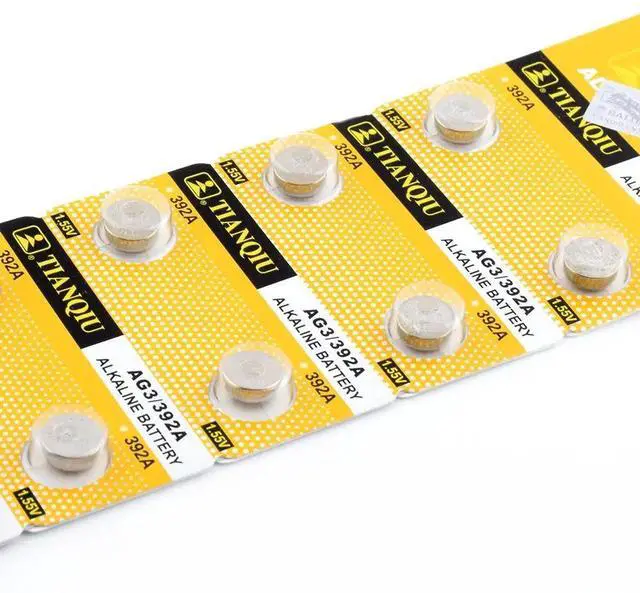 Alt view image 6 of 6 - POSTHUMAN Cheap lr41 battery 10x LR41 AG3 392A SR41SW 384 LR736 V3GA 192 1.55V Cell Battery Watch Button Coin pile pilas boton