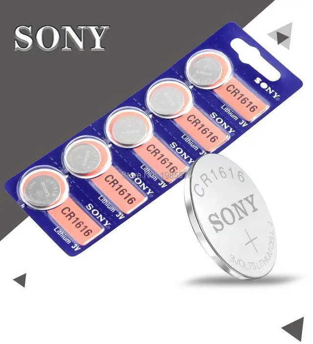 Alt view image 4 of 6 - 1PC For Sony CR1616 Button Cell Battery For Watch Car Remote Key cr 1616 ECR1616 GPCR1616 L28 3v Lithium Battery