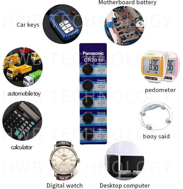 Alt view image 4 of 4 - 10pcs brand  battery for  cr2016 3v button cell coin batteries for watch computer cr 2016 For Control Toy