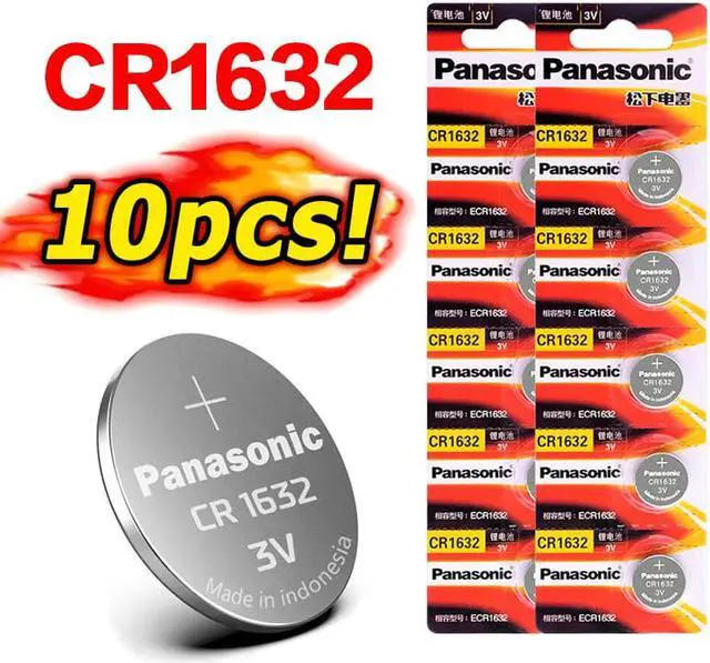 Main image of cr1632 3v 10 X brand  battery for button cell coin batteries for watch computer cr 1632 For Toys Watches