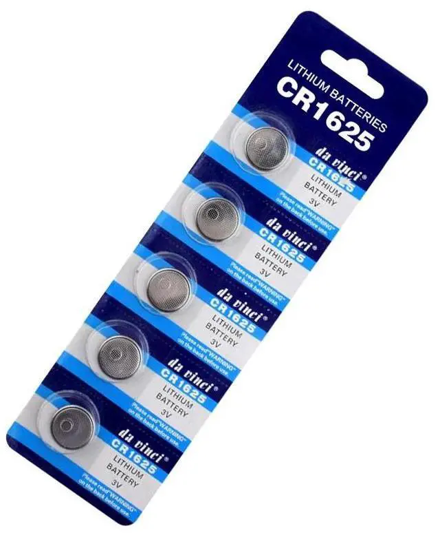 Alt view image 2 of 6 - 5Pcs Lithium CR1625 Batteries BR1625 ECR1625 LM1625 KCR1625 CR 1625 Watch Calculator 3V Button Coin Cell Battery Dia.1.6cm