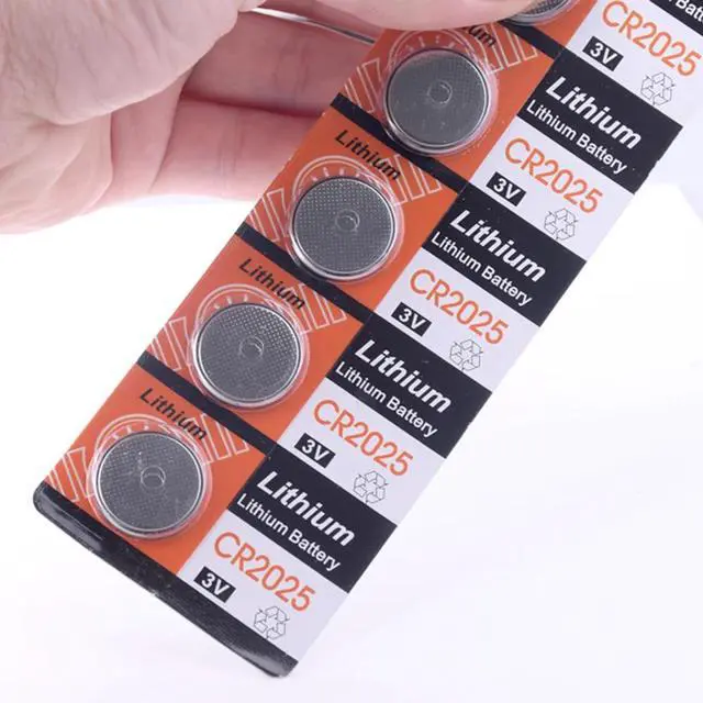 Alt view image 6 of 6 - 5pcs 3V CR2025 Lithium Button Coin Cells 2025 DL2025 KCR2025 ECR2025 BR2025 L12 208-205LM2025 5003LC ST-T14 LF1/2V Battery