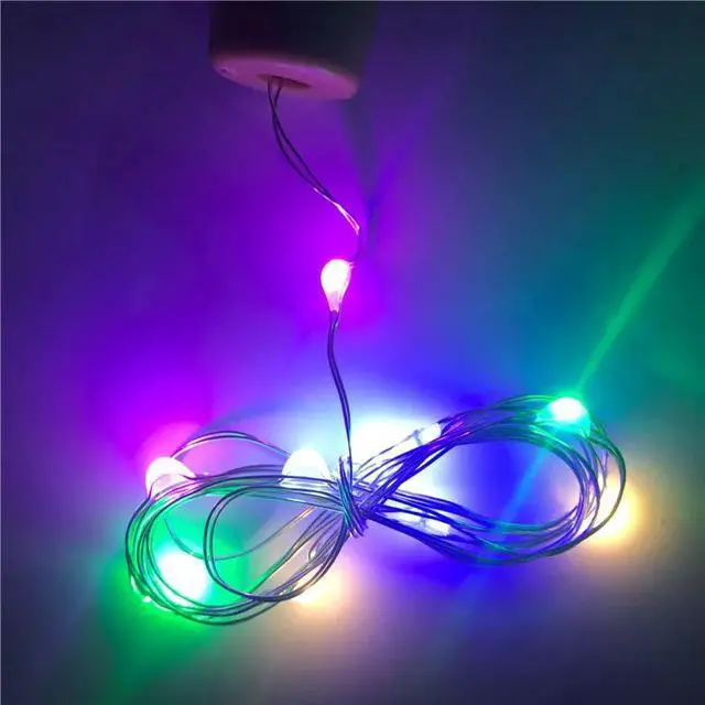 Alt view image 3 of 6 - 1M 10LEDs Garland Copper Wire Corker String Fairy Wine Bottle Lights for Glass Craft  Year Party Valentines Wedding DIY Decor