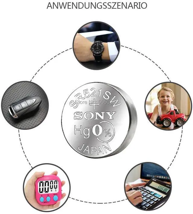 Alt view image 5 of 5 - 5Pc For Sony Watch Battery 1.55V 379 SR521SW D379 V379 AG0 Silver Oxide Button Cell Battery For Watch Electronic Calculator