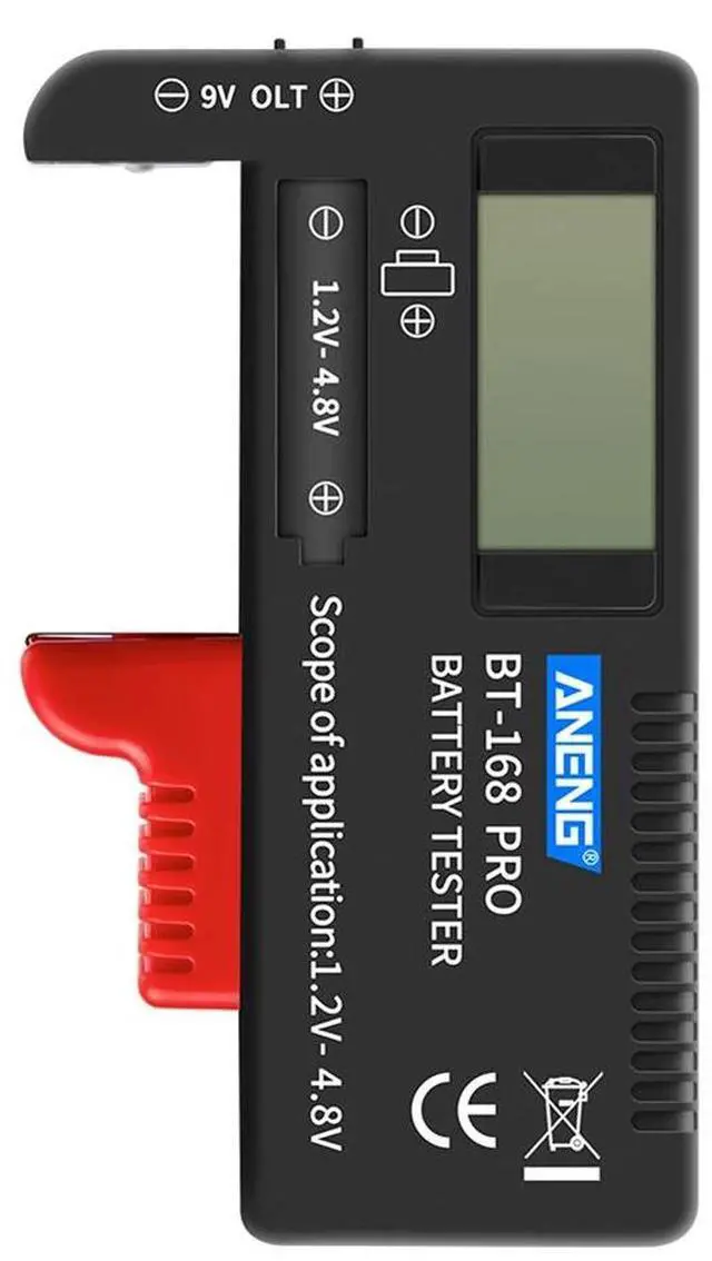 Alt view image 4 of 6 - ANENG Digital Battery Tester BT-168 PRO 1.2V-4.8V AAA AA Button Cell Checker for Household Battery Testing Accessories