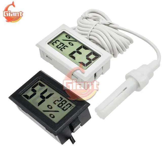 Main image of Mini LCD Thermohygrometer Indoor Digital Thermometer Hygrometer 1.5M Temperature Sensor Cable Humidity Meter Gauge Probe