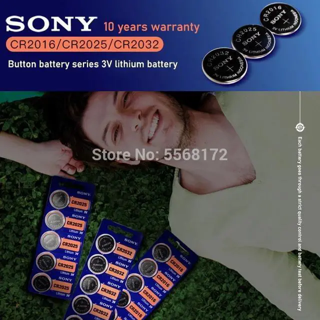 Alt view image 6 of 6 - 5pcs/Lot For Sony CR1620 1620 ECR1620 DL1620 280-208 3V Cell Battery Lithium Button Battery Coin Batteries For Watches clocks