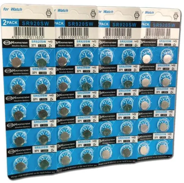 Alt view image 3 of 4 - 10PCS Alkaline Battery AG6 1.55V Button Coin Cell 371  LR920 SR927 171  L921  Watch Batteries