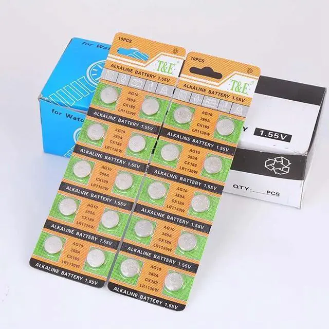 Alt view image 4 of 6 - 10PCS/LOT AG10 LR1130 LR1131 389 Button Battery Bicycle Valve Lamp Nozzle Lamp Universal Electronic Computer Battery