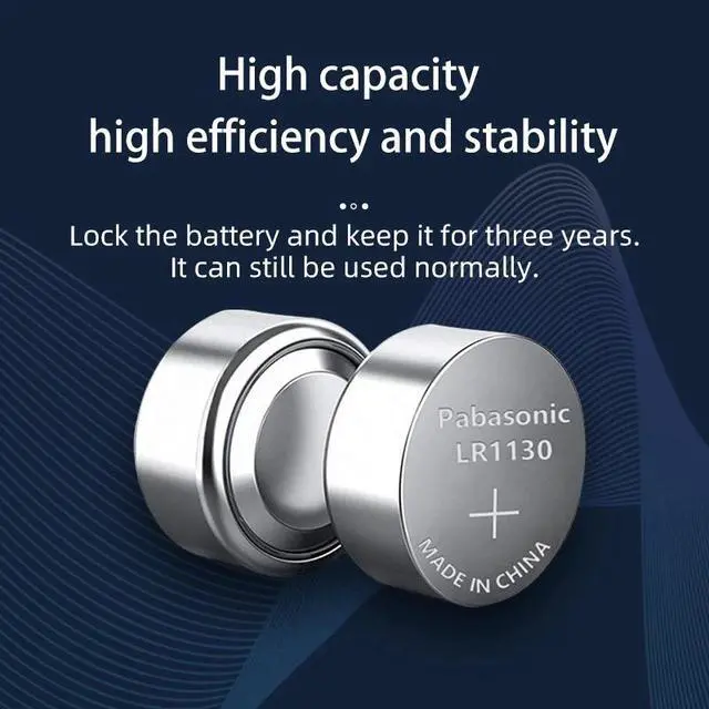 Alt view image 3 of 5 - 20PCS/lot  LR1130 189 1.5V Alkaline Batteries AG10 LR54 SR1130W Button Cell Battery 0%Hg for Remote control
