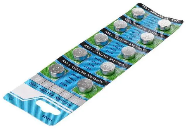 Alt view image 3 of 6 - 10Pcs AG13 A76 LR44 357A S76E G13 Button Coin Shaped Cell Battery 1.55V Alkaline Button Batteries