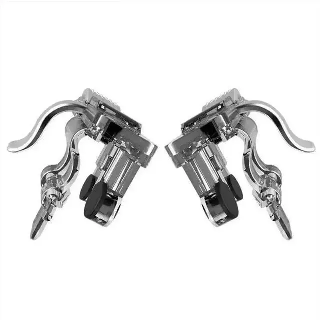 Alt view image 3 of 6 - For PUBG Game 2pcs U9 Six Finger Mobile Controller Smart Phone Mobile Gaming Trigger Button Shooter Aim Key Gamepad Joystick