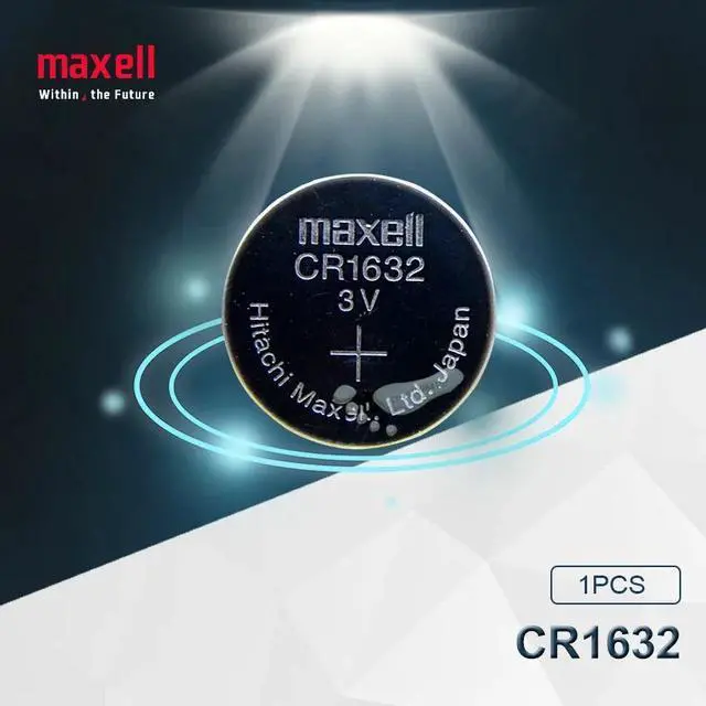 Alt view image 2 of 5 - 5pc Maxell cr1632 3v button cell coin lithium batteries for watch car toy BR1632 ECR1632 DL1632 KCR1632 LM1632 KL1632